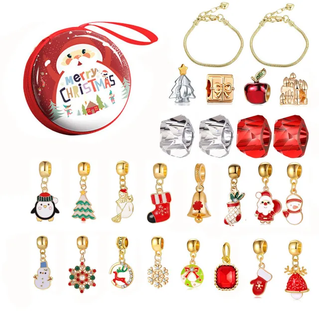 Christmas Advent Calendar Countdown Calendar DIY Jewelry Making Kit Jewelry  Gift Bracelets For Girls 24 Days Christmas Gifts - AliExpress