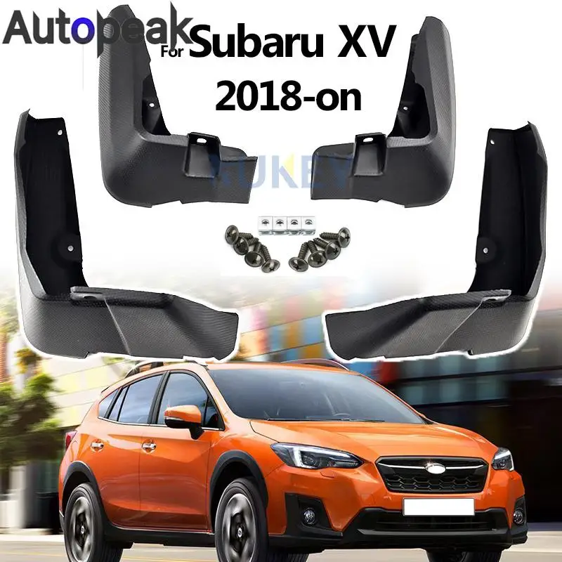4pc Mud Flaps For SUBARU XV Crosstrek 2018- 2023 Mudflaps Splash Guards Mudguards Front Rear Car Accessories 2019 2020 2021 2022