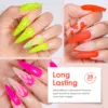 18Pcs/Set Fluorescent Partially Glowing Gel Set Nail Polish Gel Sequins Gel Set UV Semi Permanent Nail Art Varnish Manicure Kit 5