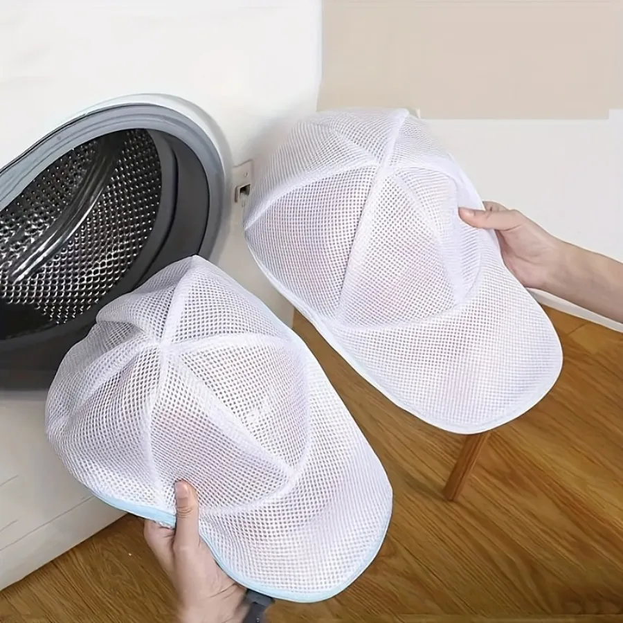 Durable Mesh Hat Washing Bag-Anti-Deformation & Tangle-Free, Perfect For Outdoor Gear Care baseball cap washing bag