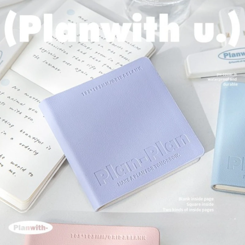 PU Leather Notebook with Waterproof Cover and Pocket for Students