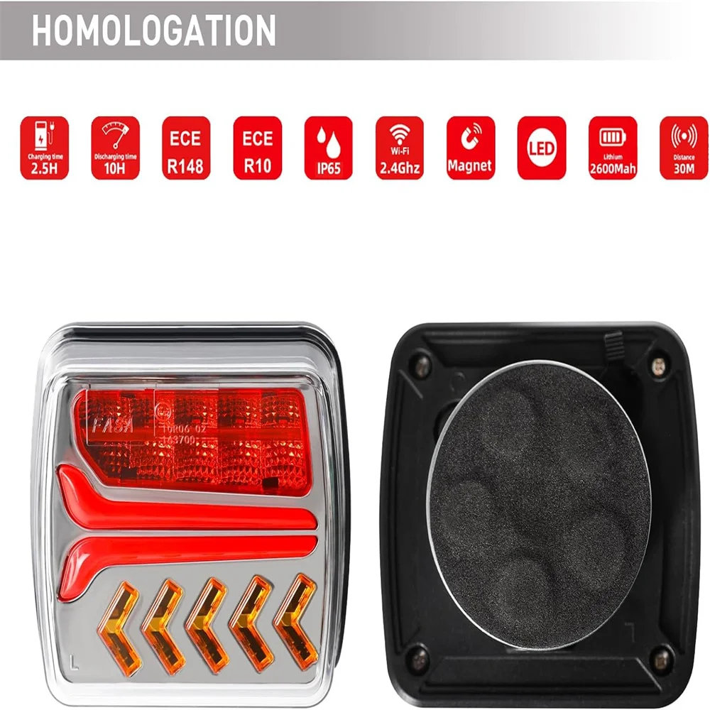 Wireless Magnetic LED Taillights 4