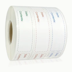 Autocollant de cuisine en rouleau amovible, étiquette de contenu de réfrigérateur et de Date, pour stockage des aliments, bouteille d'assaisonnement, 150 pièces 