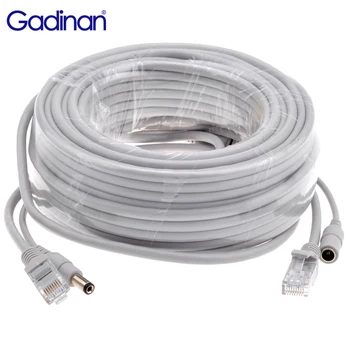 Gadinan 이더넷 케이블, CCTV 네트워크 랜 케이블, 시스템 IP 카메라 케이블, RJ45 + DC 전원, CAT5/CAT-5e, 5M, 10M, 15M, 20M, 30M