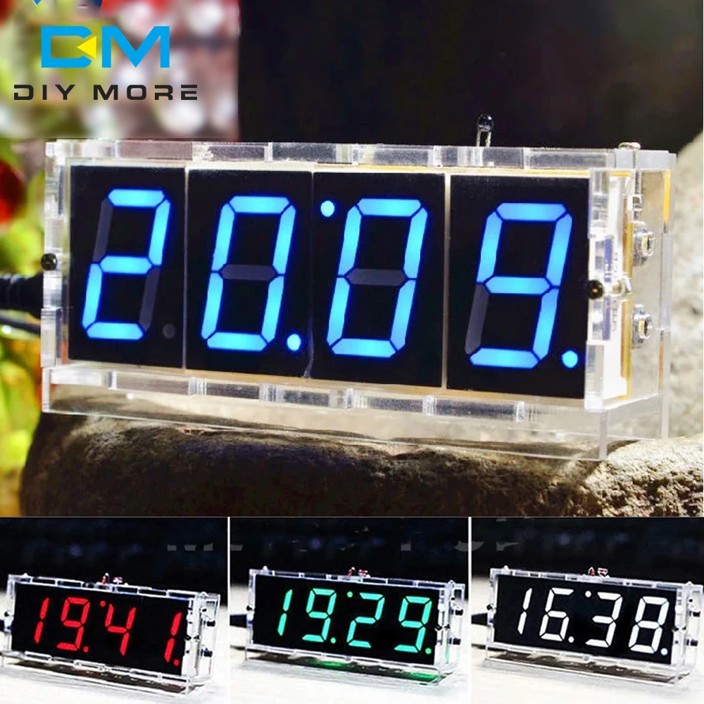 Sveglia Digitale LCD Con Funzione Snooze, Calendario E Termometro – Orologio Da Tavolo A Batteria, Illuminazione A Sensore