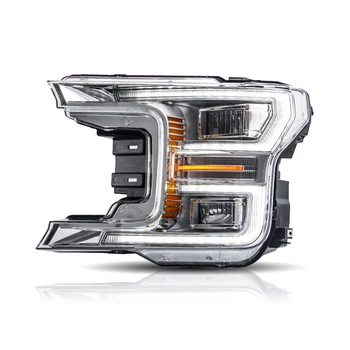 Full LED Headlights Car Lobo Head Light Assembly 2018 2019 With Sequential Turn Signal Front Lamp for Ford F150 F 150