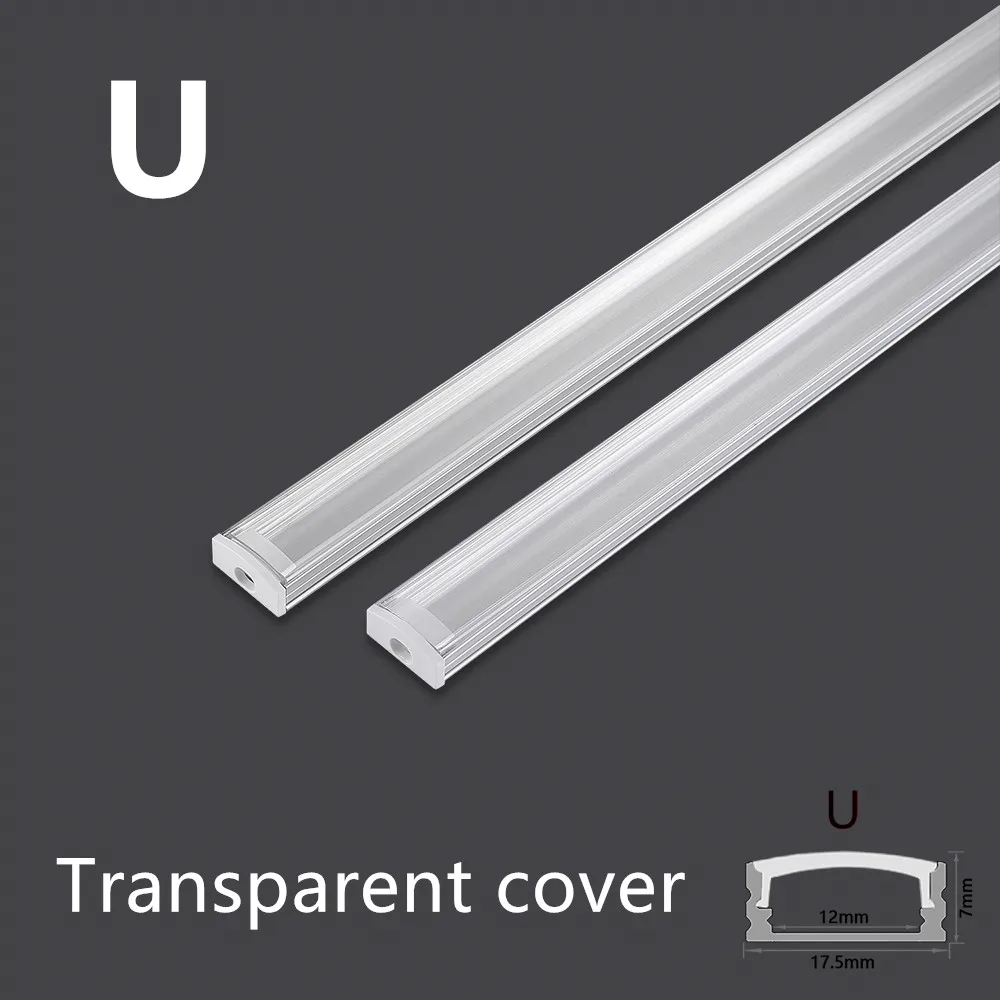 LED Aluminum Channel 2-30 sets / pack 0.5m perfil aluminio led Corner Profile Holder for LED Strip Light Bar Cabinet Lamp Kitchen led light led cabinet light led light bar