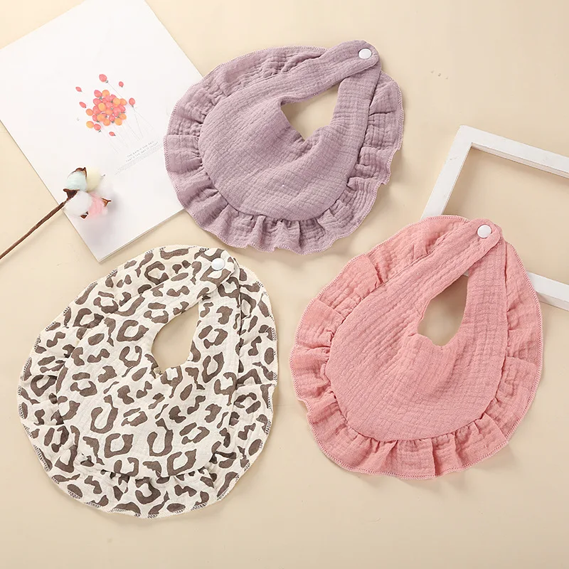 

3pc Newborn Baby Bib Cotton Gauze Burp Cloths Infant Boys Girls Muslin Saliva Towel Soft Feeding Bib Baby Stuff Toddler Scarf