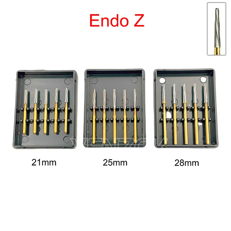 10 Frese Dentali Endo-Z In Carburo Di Tungsteno - Foto 9