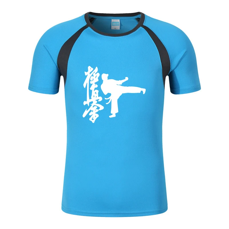 

Men Kyokushin Karate New Summer Sell Well Eight-Color Short Sleeve Comfortable Breathable Round Neck Trendy Outdoors Top