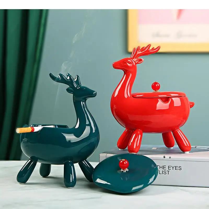 

Креативная керамическая пепельница, поднос для сигарет, контейнер для хранения, бытовая пепельница с крышкой, подносы для хранения для гостиной