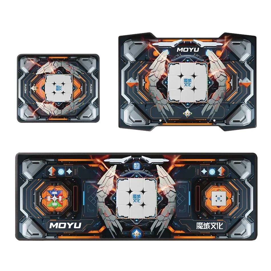 [SomeCube] MoYu Cyberpunk Mat CFOP Cube Mat Moyu Magic Cube Competition CFOP Speed Timer Mat Magic Infinity Fidget Toy