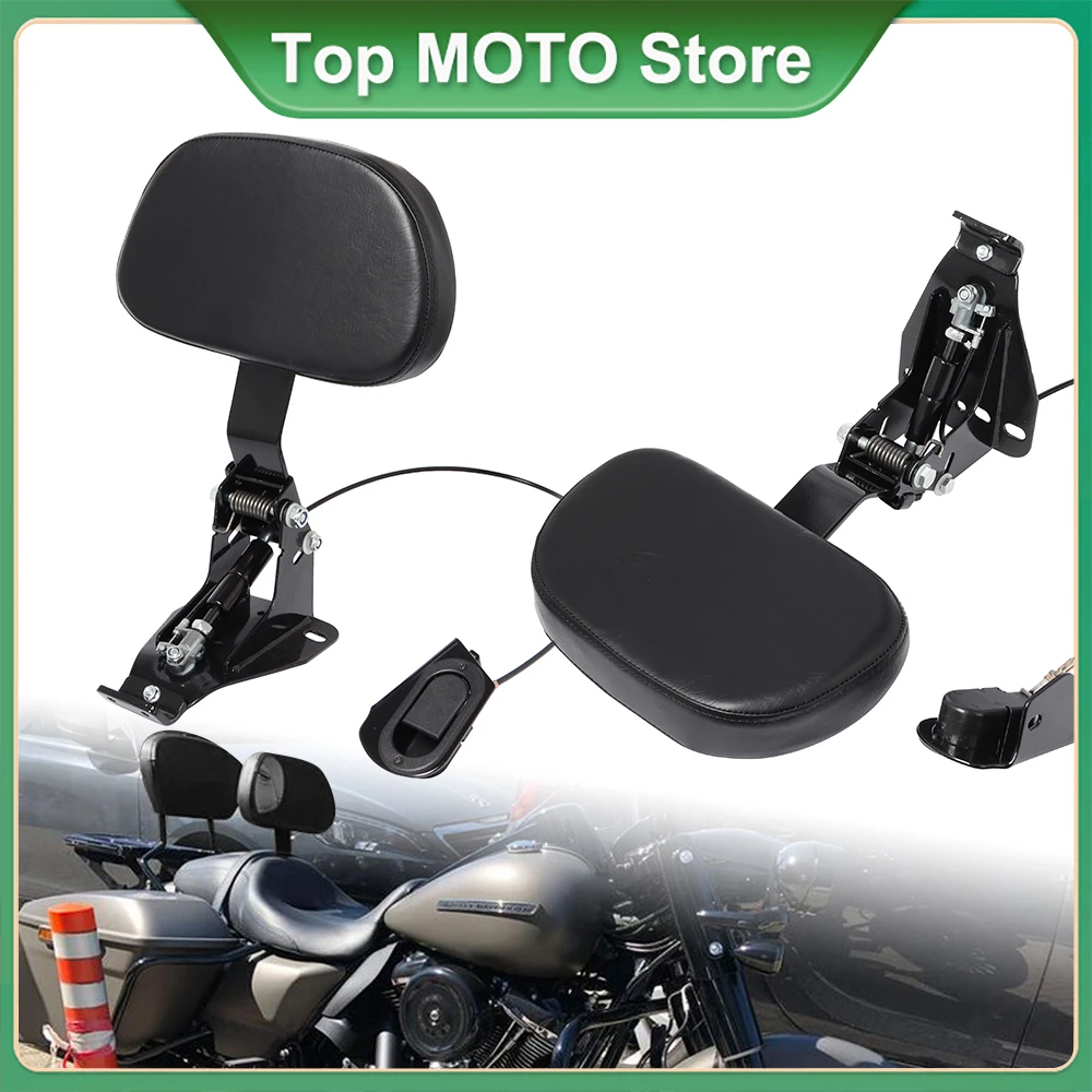 

Спинка для водителя мотоцикла + регулируемый монтажный комплект для Harley Touring Electra Glide Ultra Classic Street Glide 2009-2019