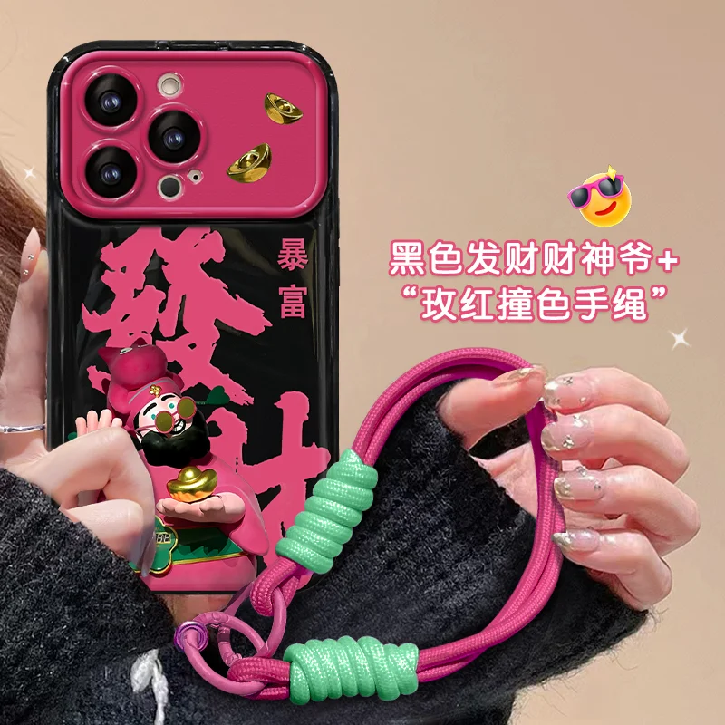 Fortune 15 case iPhone 14/13 flip mirror large window 12promax lanyard 8plus 15promax 14promax  13promax 12promax 11promaax 15 1