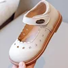 Cute Star Solid Color Casual Shoes for Kids Girls Classical Leather Shoes for Children Princess Outdoor Party Non-slip Shoes 4