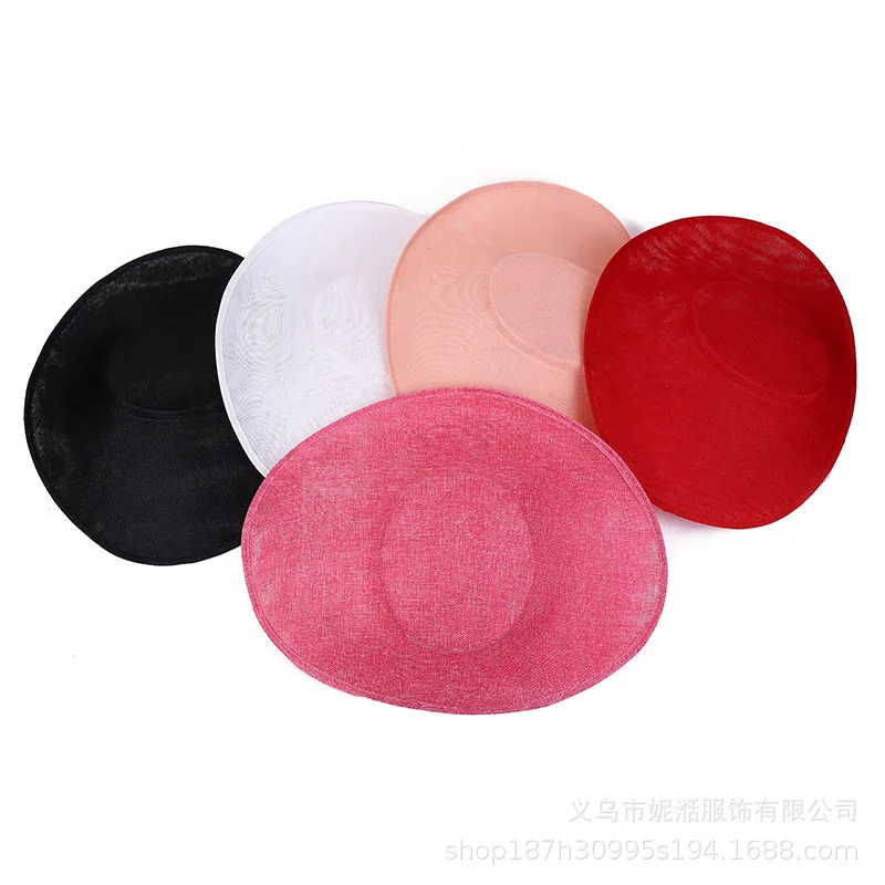 Sinamay Fascinator Hut Basis XL Disc Kopf bedeckung – Detail 2