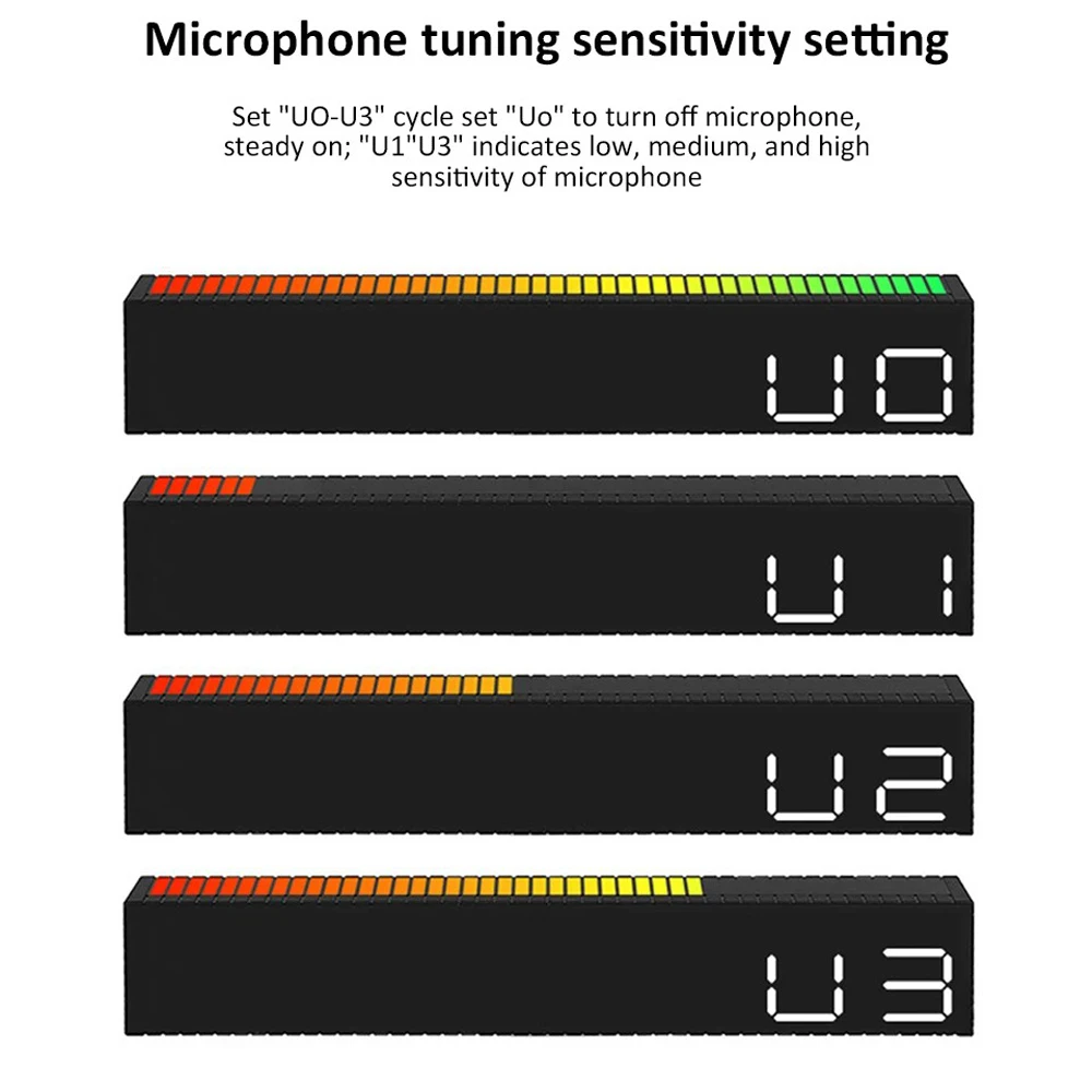 LED Alarm Clock with Colorful Music-Responsive Light Bar - Stylish Gift