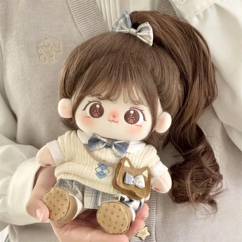 20cm Plush Stuffed Doll JK Uniform Kawaii Costume Suit Change Clothes Outfit Cosplay Birthday Gift 6