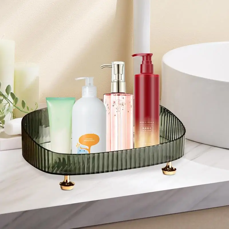 Perfume Skincare Organizer Tray Toilet dresser Countertop cosmetics storage rack Anti Fall Makeup Perfume box beauty essentialls 4