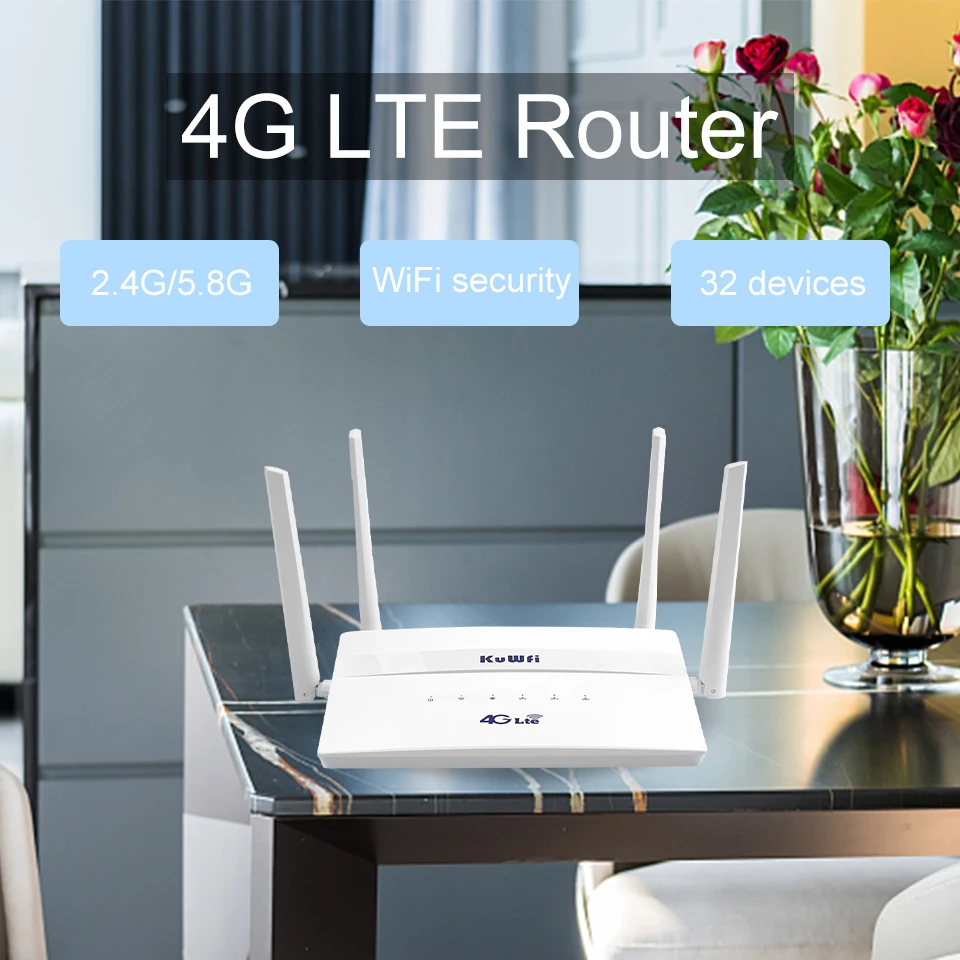 3G 4G SIM Roteador Wifi 2.4G 5.8G
