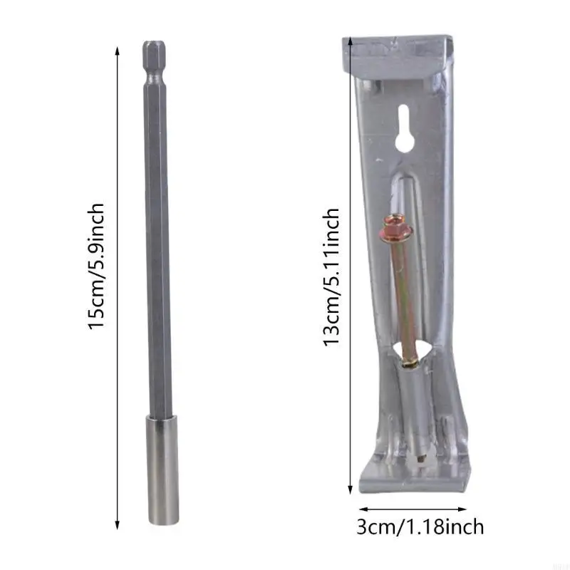 M5TF 30Pcs Quick Install Gutter Hangers Hide Clip Accessory for 5 Inch K Styles Aluminum Gutters Includes Drill Bit