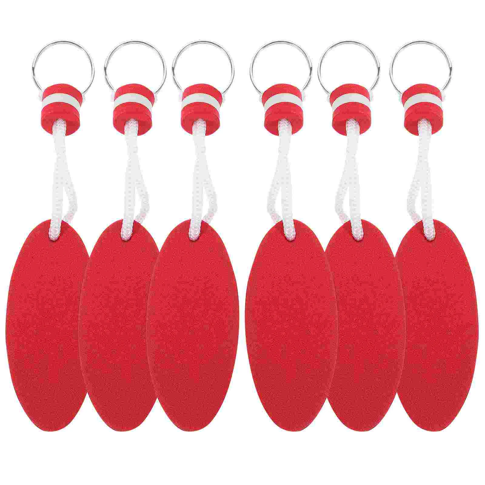 6Pcs Floating Key Rings Hanging Decors EVA Key Chains Floating Keychains Hanging Kayaking Keychains 5pcs pu key chains floating keychains kayaking keychains surfboard floating keychains keys pendants