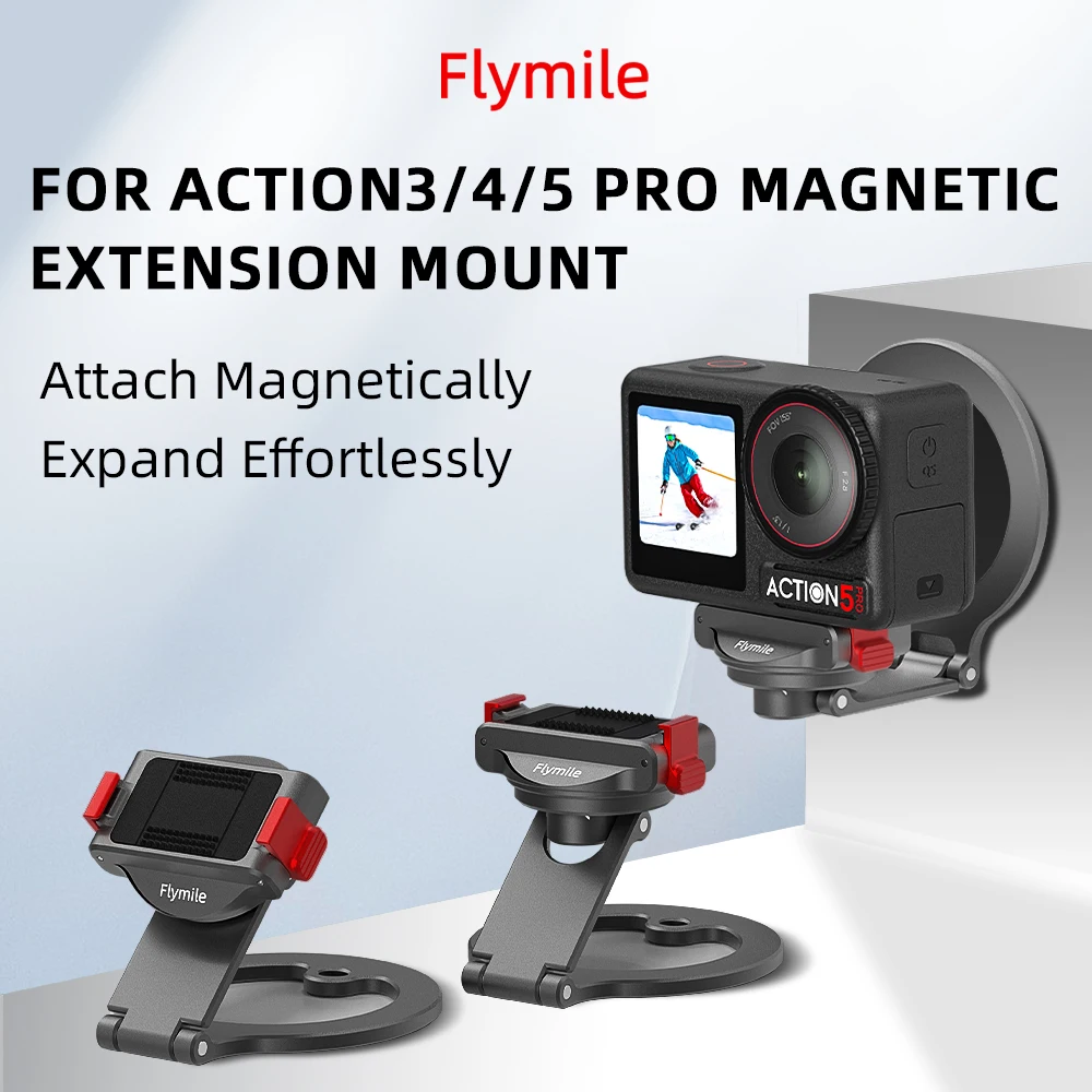 Flymile Magnethalterung, für DJI Osmo Action 6/Nano-Zubehör, Magsafe-Halterung für iPhone 17 16 15 14 13, mit 1/4 Schraubenloch – Detail 12