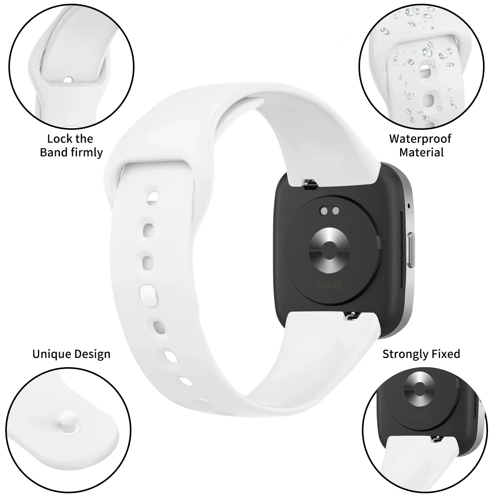 Redmi Watch 3 용 실리콘 스포츠 스트랩 Redmi Watch 3 액티브 팔찌 Correa 용 액티브 밴드 스마트 시계 교체 용 손목 밴드