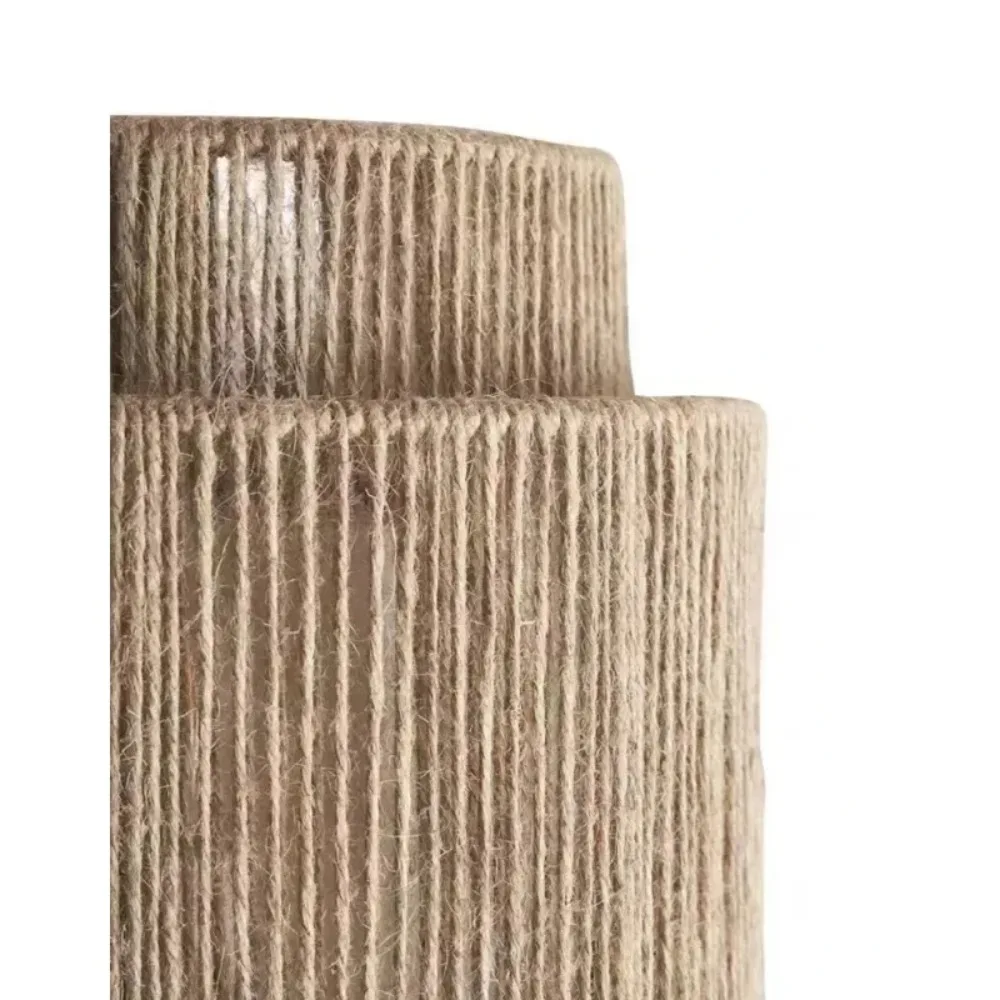 Modern Wall Lamps Hemp Rope Wall Light or Bedroom Bedside Lights for Living Room Aisle Decoration Wall Lamp Handcraft