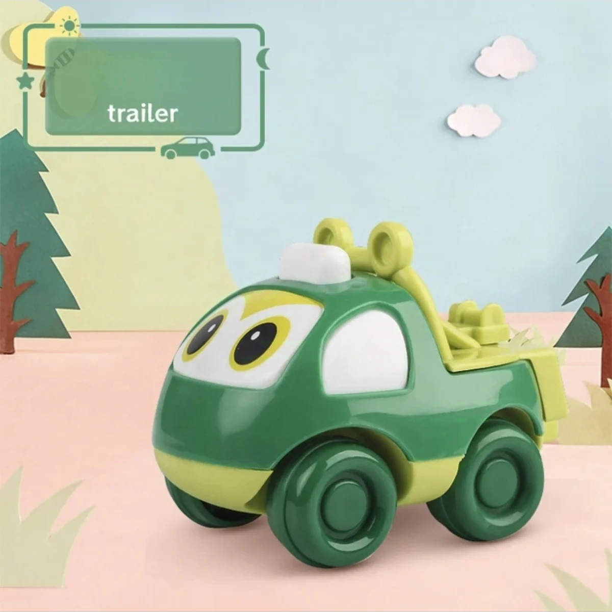 thumbnail image 1 of Cute cartoon engineering team inertia cartoon car model boy toy boutique toy, 1 of 4