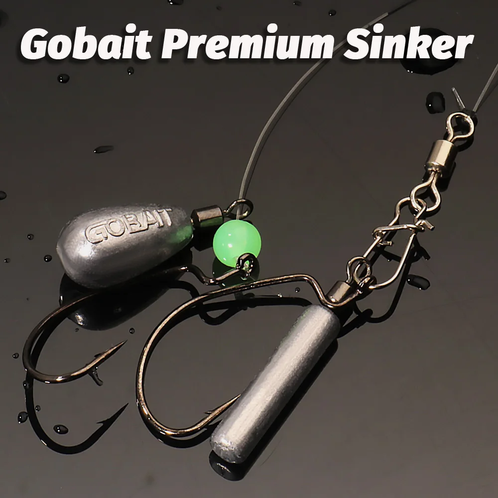 10 plombs GOBAIT 3.5g à 10g - Poids mince pour pêche rapide - Accessoires pêche métalliques
