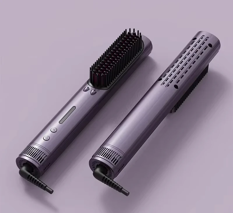 Negative ion portable electric hair straightener does not hurt hair, cold air straight curl dual-purpose splint curling iron
