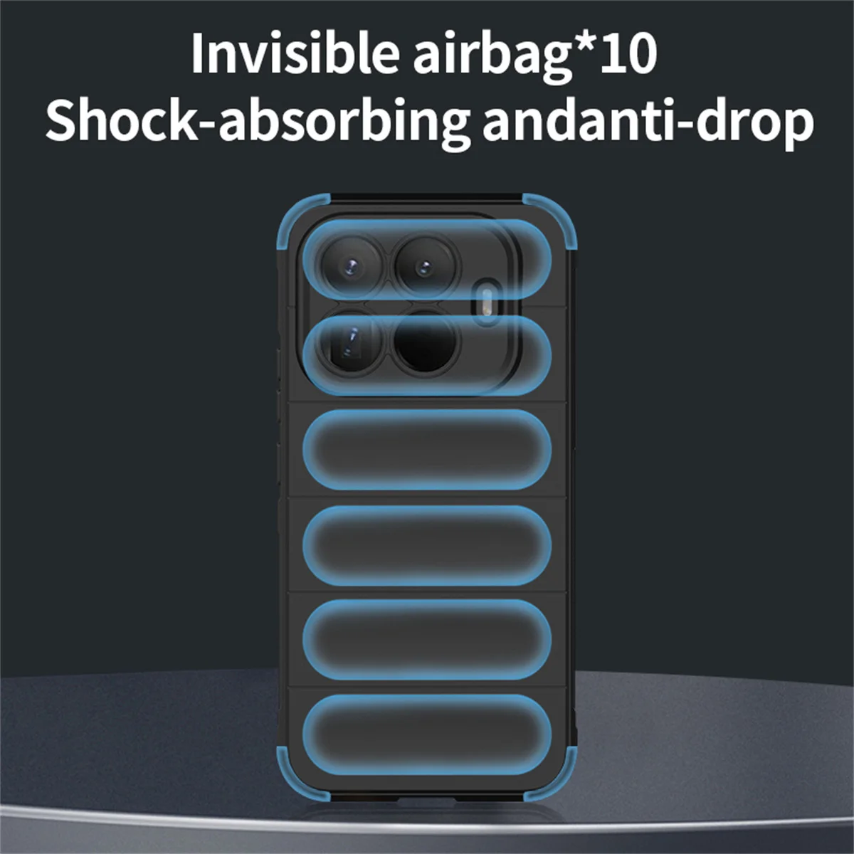 Liquid Silicone Anti-Fall Shockproof Phone Case with Soft Protective Back Cover