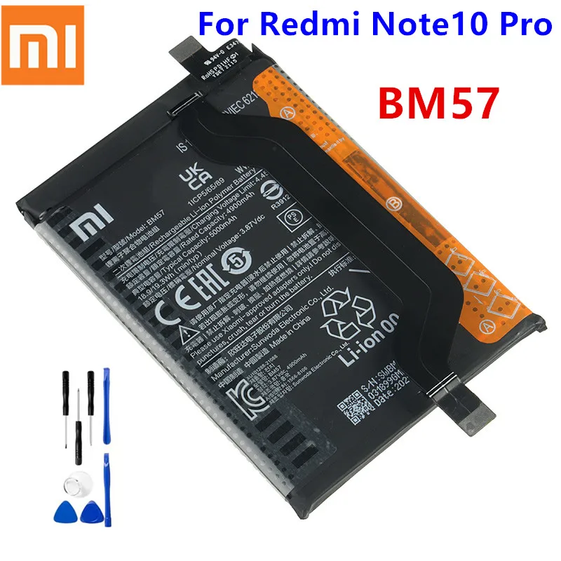 BM57 100% Original High Quality 5000mAh For Xiaomi Mi Redmi Note10 Pro ...