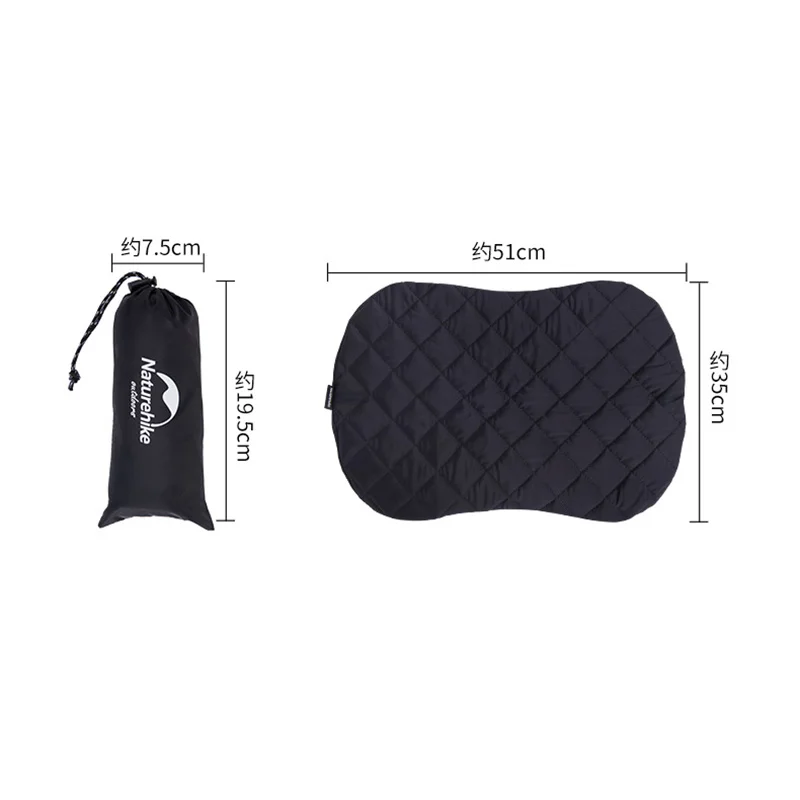 Naturehike Outdoor Inflatable Travel Pillows Cover Set Pillow Travel Air Pillow Neck Camping Sleeping Gear Fast Portable Pillows