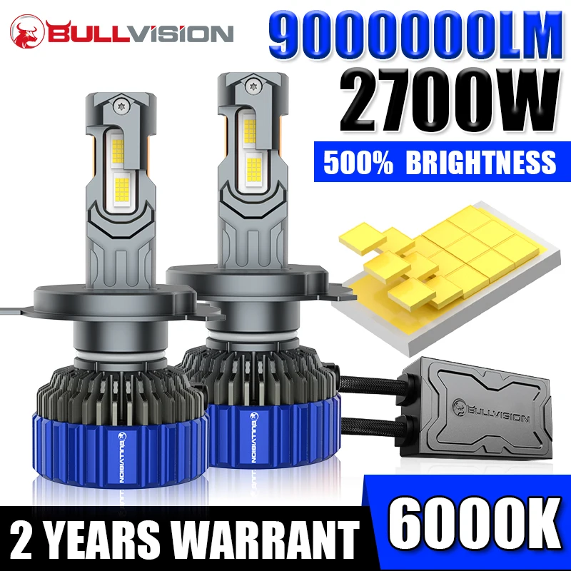 Bullvision BULLVISION G5 H7 H4 LED Car Headlights Canbus 30PCS CSP H11 H8 H1 H9 ...