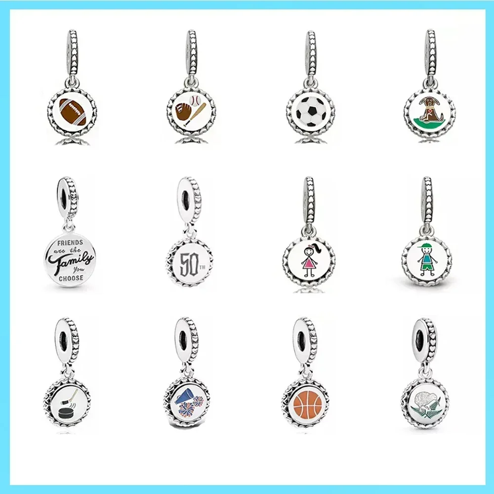 

Fahmi Pan 2021 New Fashion Exquisite Great Wall Football Cheerleader Pendant Series Women's Party Charm Gift Jewelry Accessories