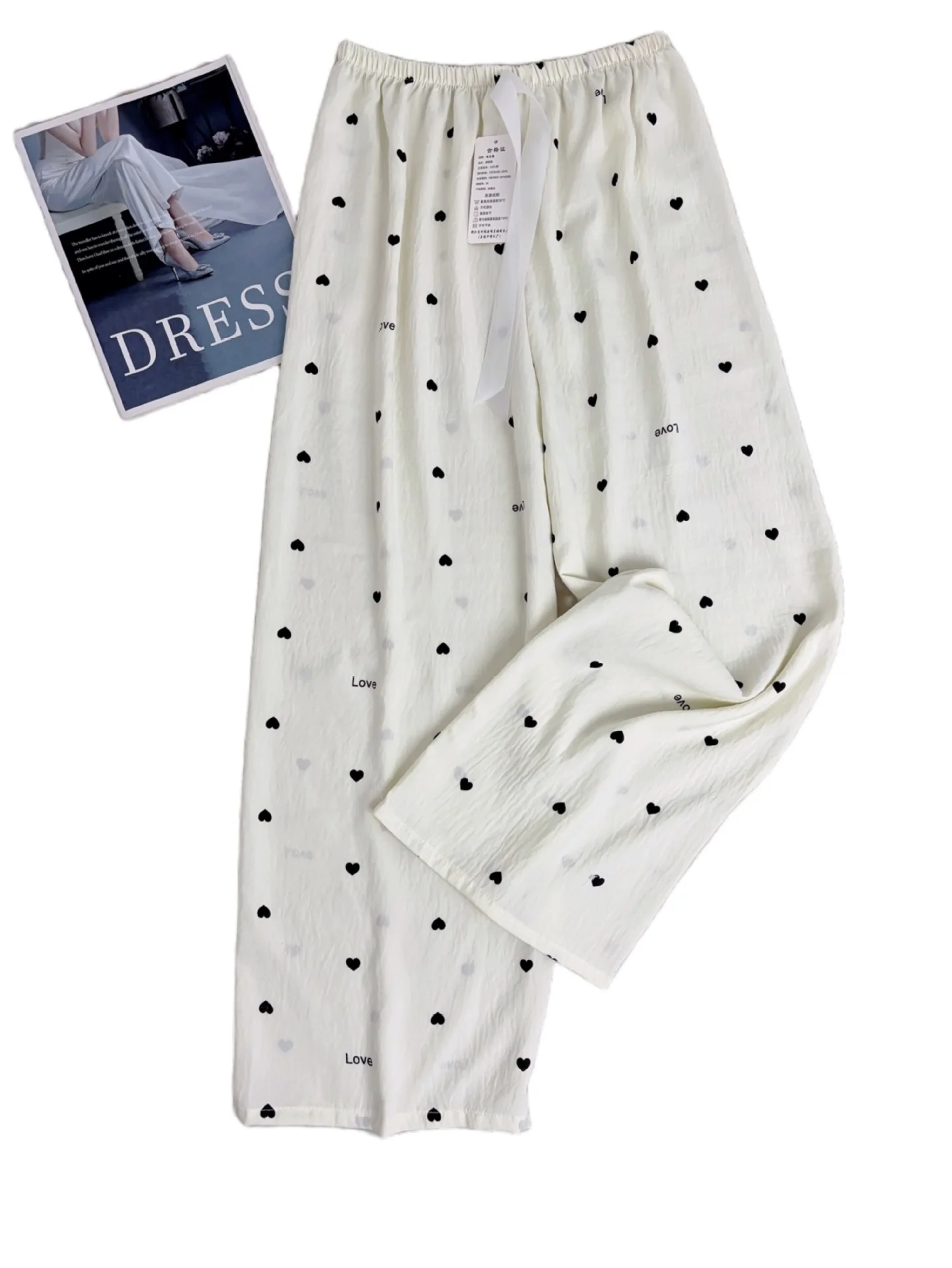 Sommer Pyjamas Hosen Süße Gedruckt Frauen Nachtwäsche Pijama Hose Casual Hause Kleidung Dünne Frühling Herbst Nachtwäsche Hosen – Detail 7