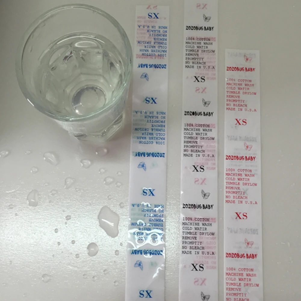 HSPOS 워시 케어 라벨 새틴 원단 인쇄기 프린터, 무료 소프트웨어 및 기호 템플릿 포함