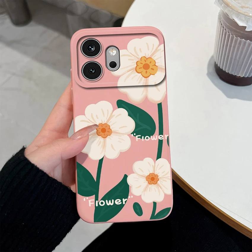 Enhanced Floral Silicone Soft Case - High-Quality Anti-Fingerprint Bumper Housing