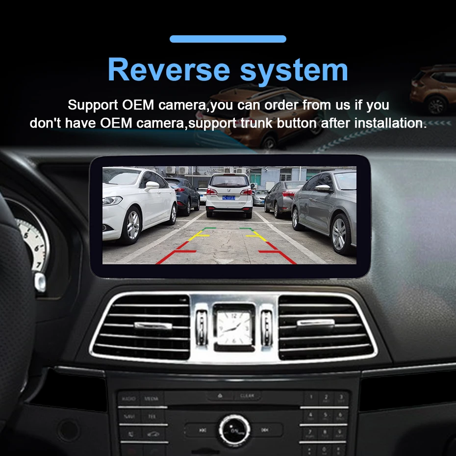 Android Auto Carplay 12,5-Zoll-Bildschirm Linux Autoradio Stereo GPS für Benz E-Klasse W212 S212 C207 W207 A207 E200 E230 E260 2009-2016 – Detail 11
