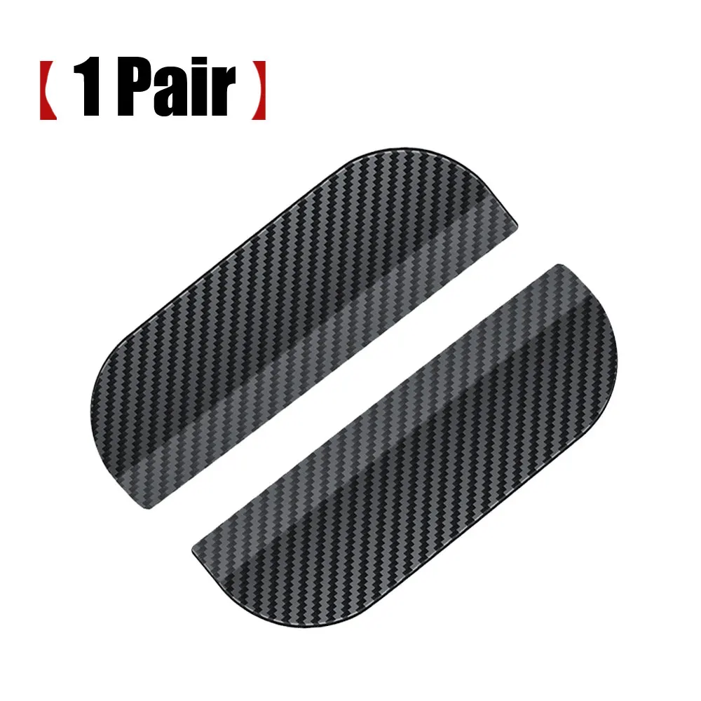 2Pcs Car Rearview Mirror Rain Eyebrow Visor Carbon Fiber Clip-on Side Snow Sun Rain Cover