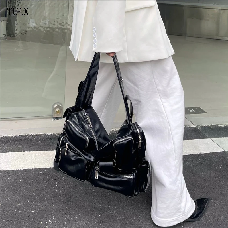 

TULX 2024 Women Shoulder Bag Handbags Waterproof Crossbody Bag Large Capacity Multifunctional Tote Travel Messenger Pocket Bag