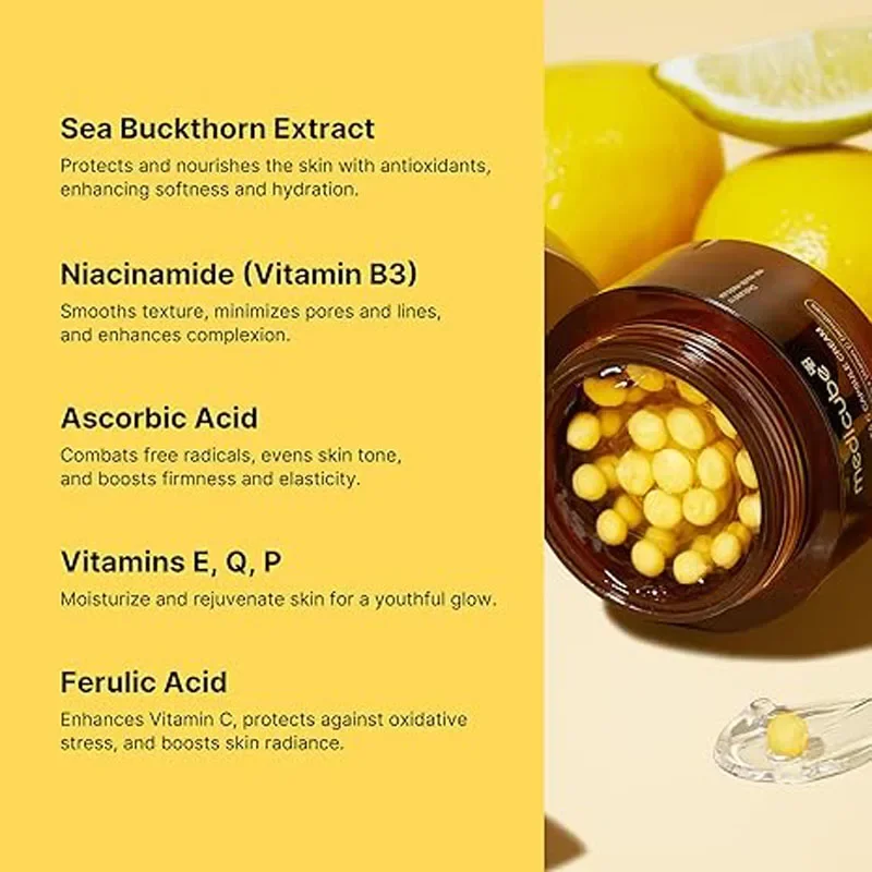 Deep Vitamin C Golden Capsule Instant Wrinkle Cream Firming Hydrating Face Moisturizer Antioxidant Protection Daily Skincare - Image 5
