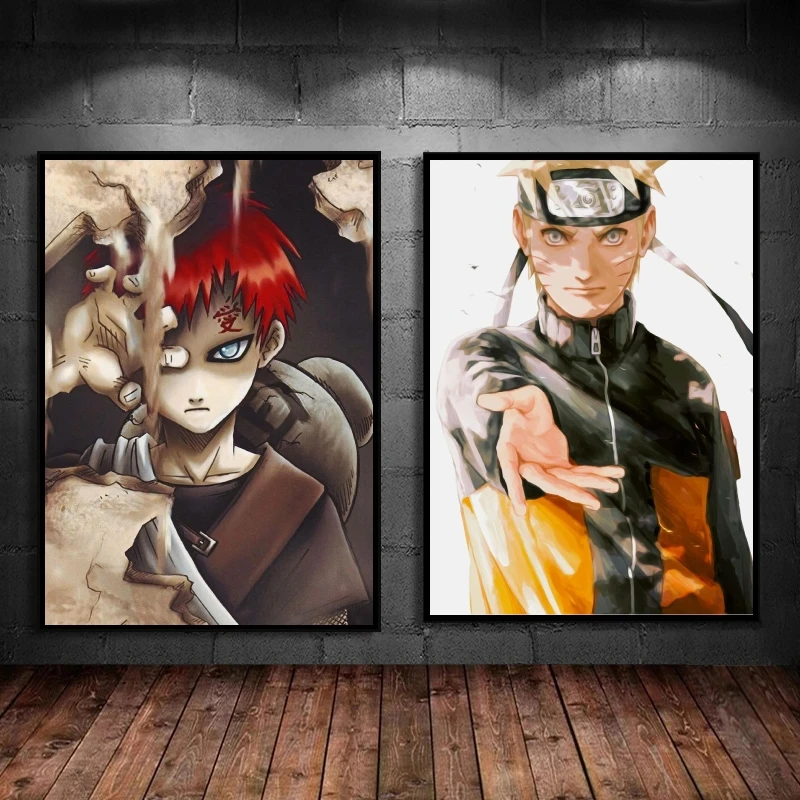 

Canvas Art Walls Painting Naruto Gaara Modern Living Room Modular Prints Decor Picture Hanging Children's Bedroom Decor Classic