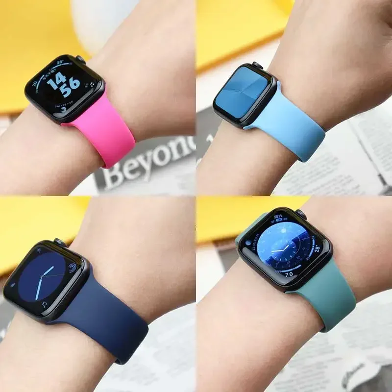 Premium Silicone Sport Band for Apple Watch - Flexible and Durable Strap