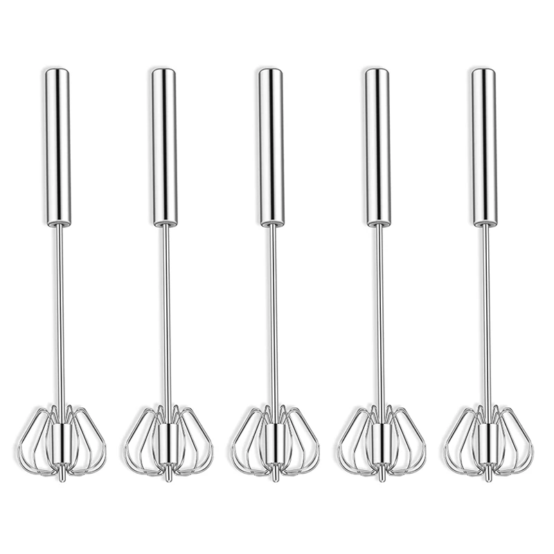 

5Piece Hand Push Whisk Semi-Automatic Egg Whisk For Home Blending, Whisking, Beating, Stirring