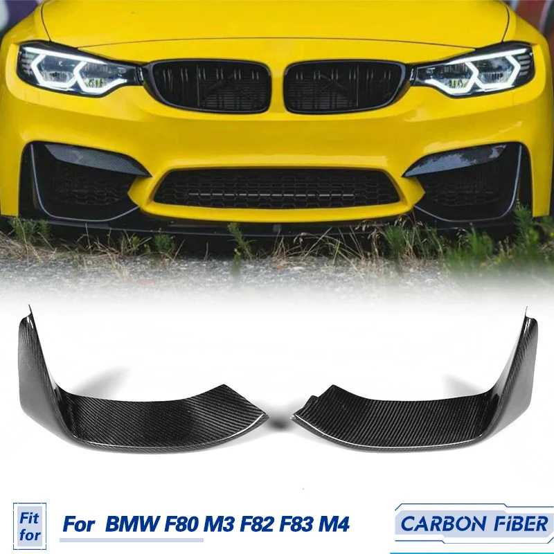 

Front Bumper Splitters Lip Spoiler Carbon Fiber for BMW F80 M3 F82 F83 M4 2015-2017 Car Racing Front Bumper Splitters FRP