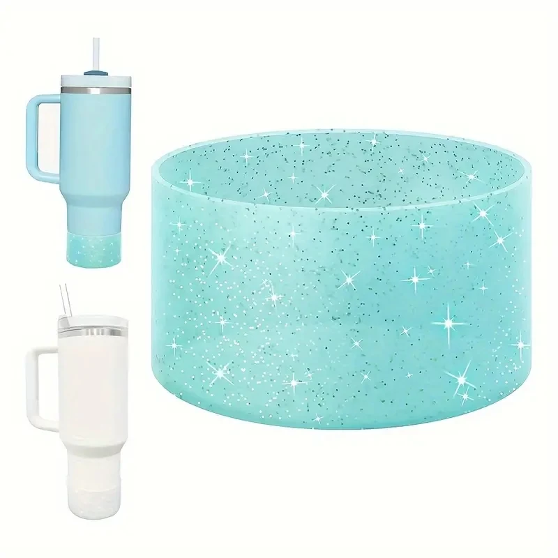 Non-slip Water Cup Bottom Sleeve Boot 7.5cm 1pc Cup Base Protective Cover for Stanley 30oz 40oz & Hydro Flask 12-24oz