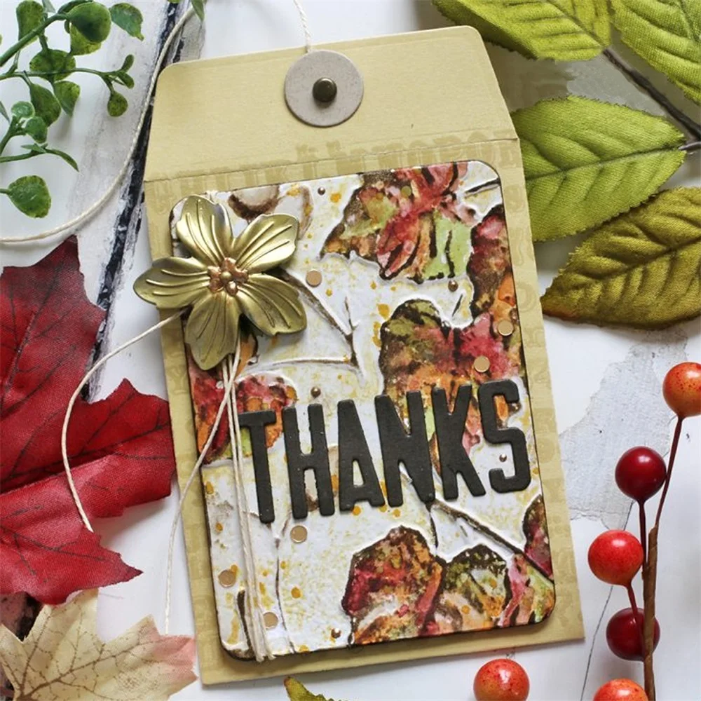 Acorn Leaves 3D Embossing Folder Patterns Templates Adding Texture Dimension Craft DIY Scrapbooking Card Background